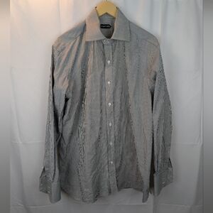 Tom Ford striped button down shirt size 17(44) in EUC